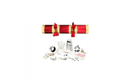 14" Opulent Red/Gold Hand Made Cracker 